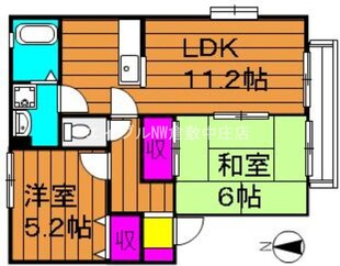 ヴィアーレ中畝　Ａ棟の物件間取画像